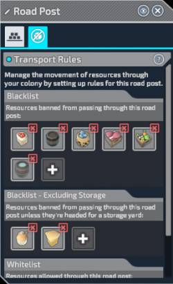 Road Post Object Panel